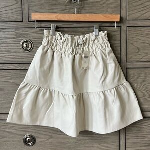 Anthropologie Somerset Mini Skirt Faux Leather